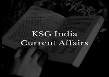 KSG India Monthly Current Affairs