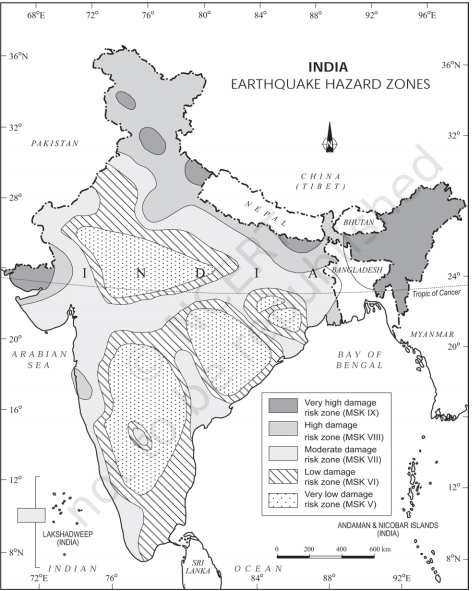 India Earthquake Hazard Zone