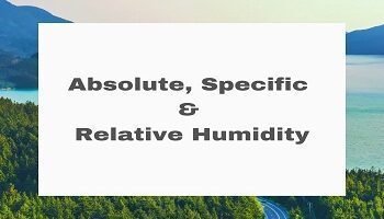 Absolute, Specific and Relative Humidity