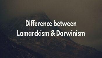 Difference between Lamarckism and Darwinism