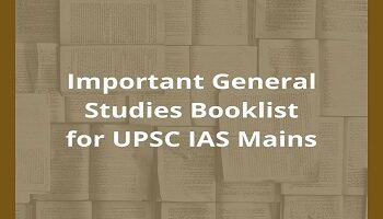 Must-Read General Studies Booklist for UPSC IAS Mains