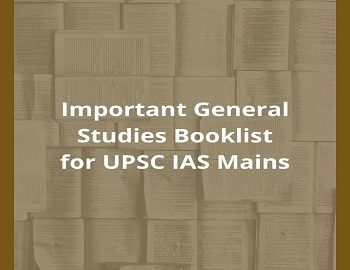 Must-Read General Studies Booklist for UPSC IAS Mains