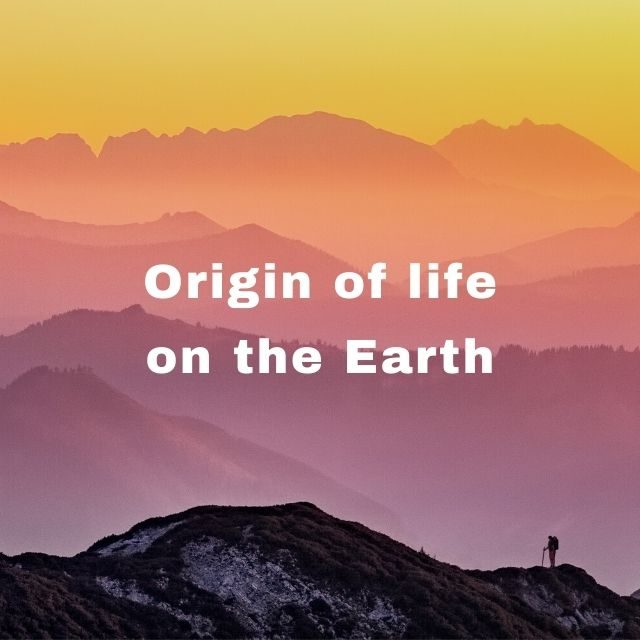 Origin of life on the Earth