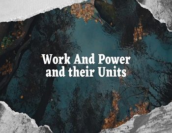 Work And Power