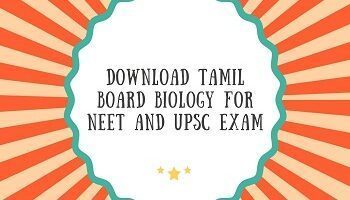 Download Tamil Board Biology For NEET And UPSC Exam