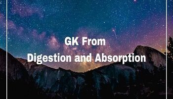 GK From Digestion and Absorption