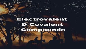 Electrovalent And Covalent Compounds