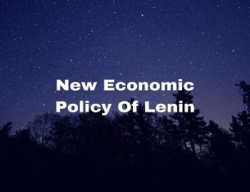 New Economic Policy Of Lenin