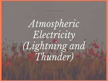 Atmospheric Electricity