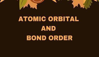 Atomic Orbital and Bond Order