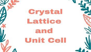Crystal Lattice and Unit Cell