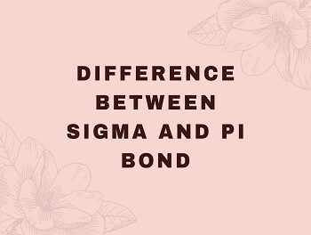 Difference between Sigma and Pi Bond