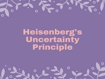 Heisenberg Uncertainty Principle