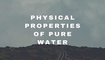 Physical Properties of Pure Water