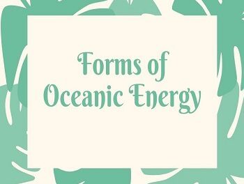 Forms of Oceanic Energy