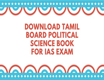 Download Tamil Board Political Science Book For IAS Exam