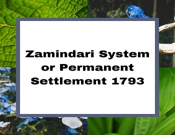 Permanent Settlement 1793