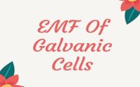 EMF Of Galvanic Cells