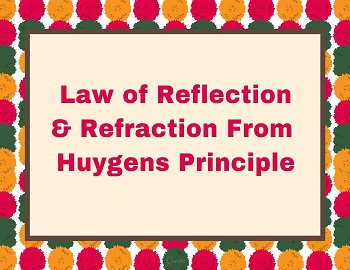 Huygens Principle