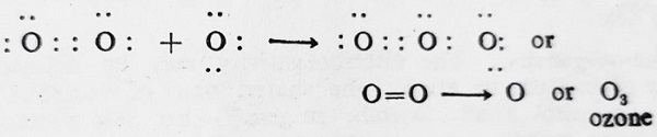 ozone reaction for coordinate covalent bond