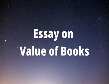 Essay on Value of Books