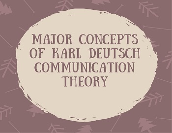 Major Concepts of Karl Deutsch Communication Theory