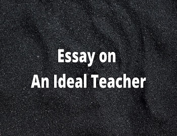 Essay on An Ideal Teacher