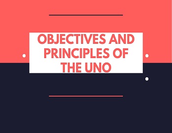 Objectives and Principles of the UNO