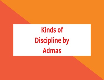 Kinds of Discipline by Admas