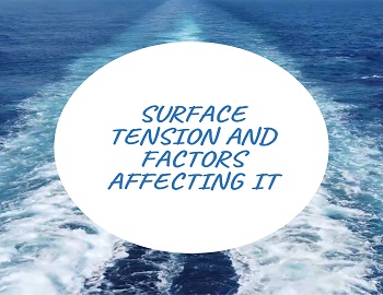 Surface Tension and Factors Affecting It