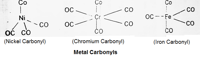 metal carbonyls examples