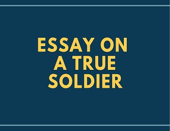 Essay on A True Soldier