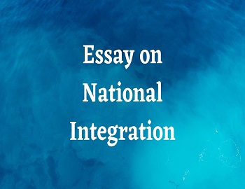 Essay on National Integration