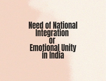 Essay on Need of National Integration