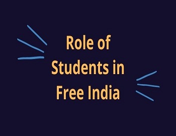 Role of Students in Free India