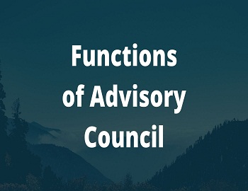 Functions of Advisory Council