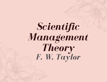 Scientific Management Theory of Organization