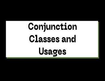 Conjunction Classes and Usages