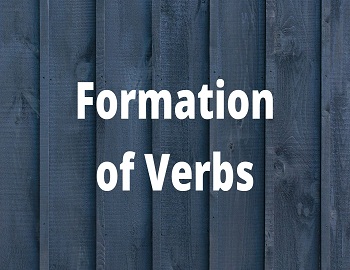 Formation of Verbs
