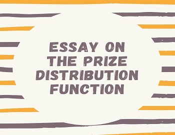 Essay on The Prize Distribution Function