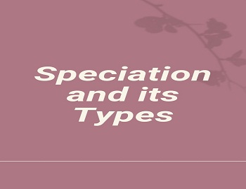Speciation and its Types