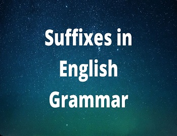 Suffixes in English Grammar
