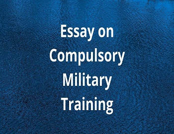 Essay on Compulsory Military Training