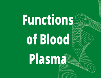 Functions of Blood Plasma