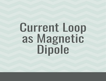 Current Loop as Magnetic Dipole