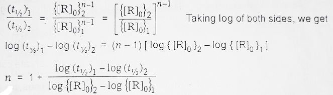 Determination of Rate Law, Rate Constant and Order of Reaction