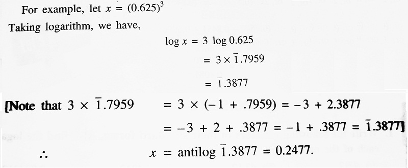 Computation with the Aid of Logarithms Example
