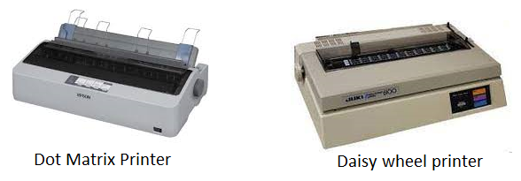 Dot Matrix and Daisy wheel printer