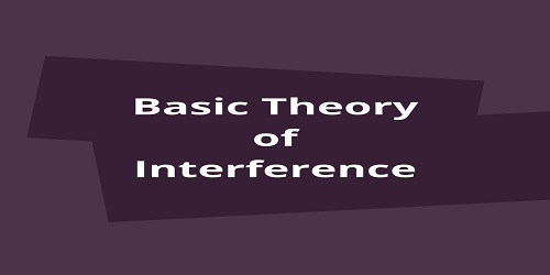 Basic Theory of Interference