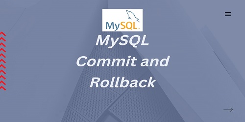 MySQL Commit and Rollback